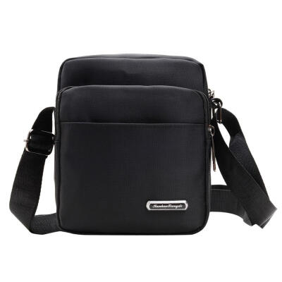 

Solid Color Shoulder Messenger Packs Business Men Nylon Crossbody Bags