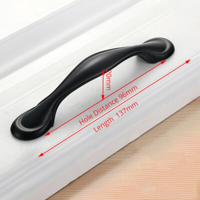 

JD cabinet drawer handle American black wardrobe door handle modern minimalist European cabinet sand black furniture handle