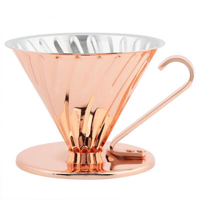 

Greensen Reusable Copper Metal Drip Coffee Filter Coffee Filtering Cup