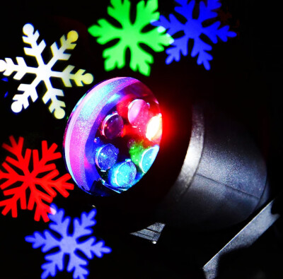 

Lightme 110 - 240V 6W LED Colorful Snowflake Light Waterproof Landscape Projector Lamp