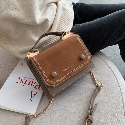 

Ins super fire simple wild small square bag chain shoulder bag handbags new 2019 Korean version of the leisure Messenger bag