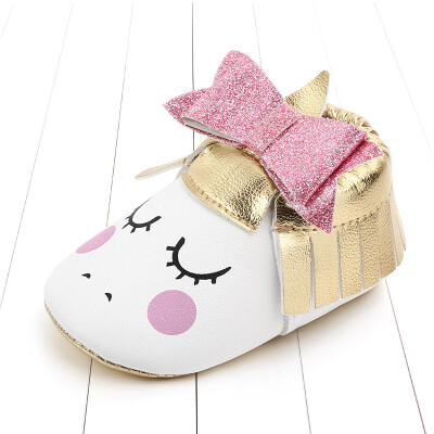 

Baby Girls Shoes Animal Pattern Baby Shoes Anti-slip Toddler Crib First Walkers 0-18 Months