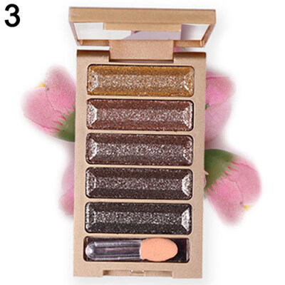 

5 Colors Eyeshadow Palette Super Flash Diamond Eye Shadow Cosmetic with Brush