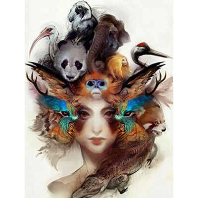 

Diamond Mosaic Sale Girls Rhinestones Pictures Diamond Embroidery Full Display Portrait Diamond Painting Square Stones