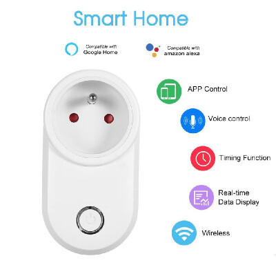 

Mini Smart Power Plug Smart Home Socket Voice Control Compatible with Amazon Echo & for Google Home IFTTT Tmall Elf Timing Functio