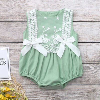 

Infant Baby Girl Kid Newborn Lace Bow Floral Romper Bodysuit Sunsuit Outfits