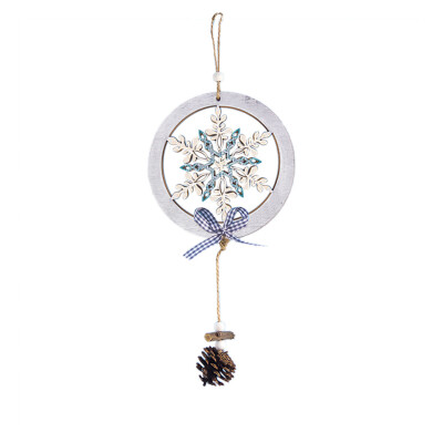 

Toponeto Christmas Great Gift Wooden Ornament Hanging Pendant Fretwork Circle Bauble