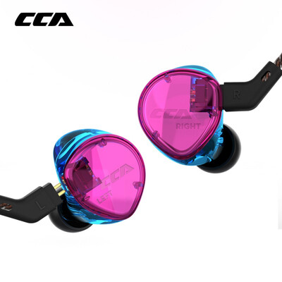 

CCA C04 In Ear Audio Monitors Noise Isolating HiFi Music Sports Armature Dual Driver Earphones Detachable Cable