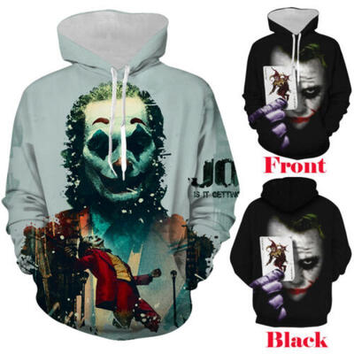 

US STOCK Unisex Men Women Joker Pullover Hoodie Sweatshirt Hooded Coat Tops