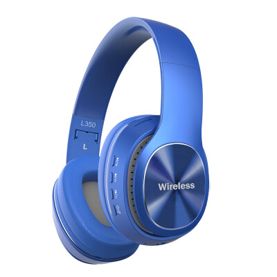 

L350 Wireless Bluetooth Headphones Over-ear Earphones Bluetooth 50 Sports Headsets Support TF Card 35mm AUX IN FM Radio w Mic