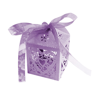 

Love Heart Party Wedding Favor Ribbon Candy Boxes Gift Box