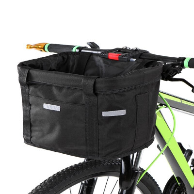 

Bicycle Front Basket Removable Waterproof Bike Handlebar Basket Pet Carrier Frame Bag