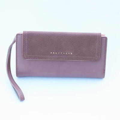 

New Korean Version Women Fashion Wallet Cross Section Large-capacity Hasp Long Purse Standard Wallets