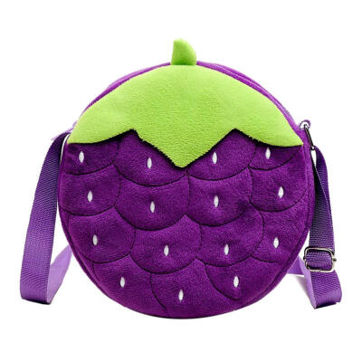 

Cartoon Pattern Shoulder Handbags Cute Kids Girls Plush Small Crossbody Bag