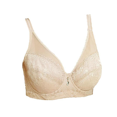 

New Sexy Women Bra Lace Mesh Thin Full Cup Plus Size Underwire Bralette Underwear Lingerie