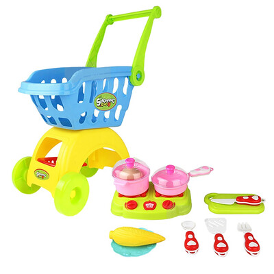

Tailored Shopping Cart Kitchenware And Cutlery Pretend Toys Childrens Educational Toys