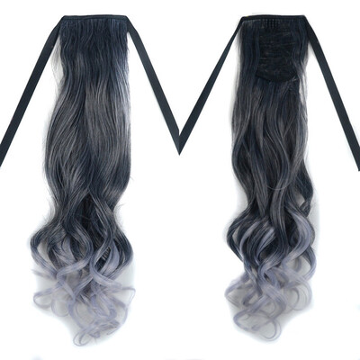 

〖Follure〗Personality Fashion Trend Grandmother Gray Long Curly Hair Bundle False Wig
