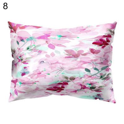 

Multicoloured Flower Printed Throw Pillow Case Cushion Cover Sofa Home Bed Decor