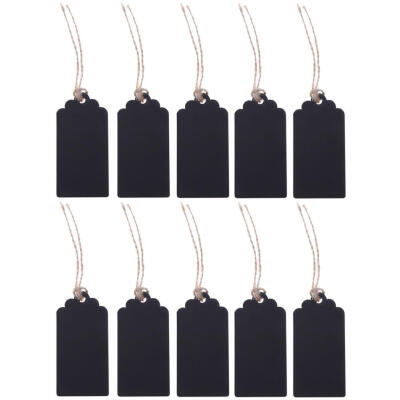 

10pcs Mini Blackboard Pendant Wooden DIY Double Side Home Furnishing Decor