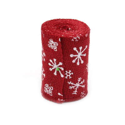 

Tailored 3MChristmas Jute Burlap Craft Ribbon Roll Sewing Cartoon DIY Decoration Wedding