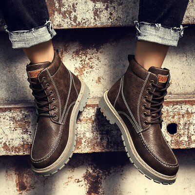 

Mens shoes autumn tide shoes high-heeled shoes men Korean trend Martin boots Joker casual frock boots