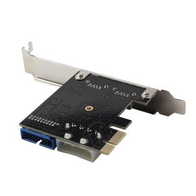 

PCI-E to USB 30 Expansion Card 19-Pin Converter External 2 Port USB 30 Dual USB 30 interface For PC Desktop