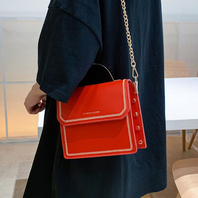 

Foreign gas chain small bag female bag 2019 new fashion shoulder bag summer small fresh wild ins messenger bag