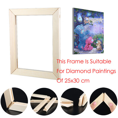 

Siaonvr 5D Diamond Painting Frame Photo Picture Frame DIY Cross Stitch Embroidery Wooden