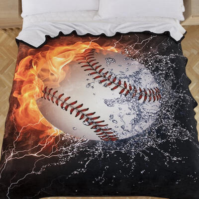 

Greensen Fashion 3D Baseball Print Pattern Soft Cozy Comfortable Blanket for Sofa Bed