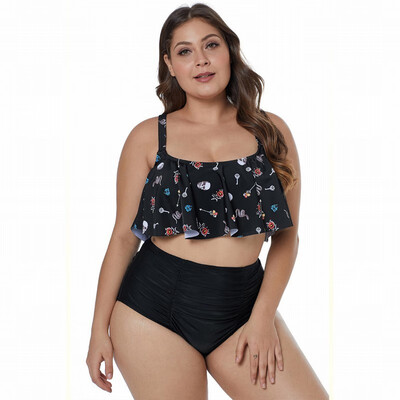 

Womens Swimwear split Swimwear high waist bikini Plus Size swimsuit