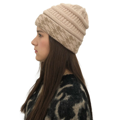 

Tailored Women Stitching Outdoor Hats Crochet Knit Holey Beanie Cap