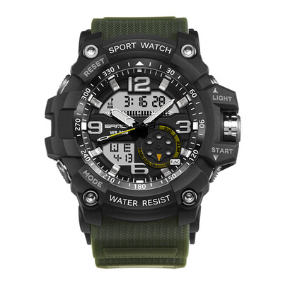 

Men Watch Waterproof Military Digital Analog Quartz Sport for SANDA