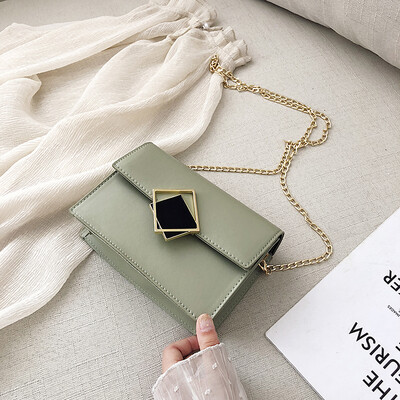 

Sen casual simple versatile Messenger bag 2019 new fashion Korean version of the chain shoulder bag female temperament small square bag