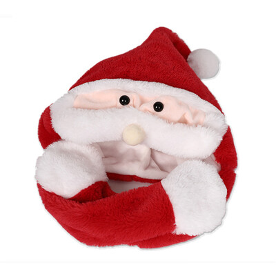 

Gobestart Magic Santa Claus Hat Party Pinch Ears Move Funny Ears Will Move LED Light Cap