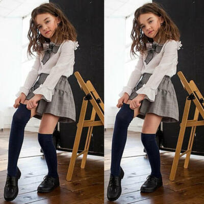 

UK Newborn Girls Long Sleeve Tops Plaid Skirt Baby Dress Outfits Clothes Coat
