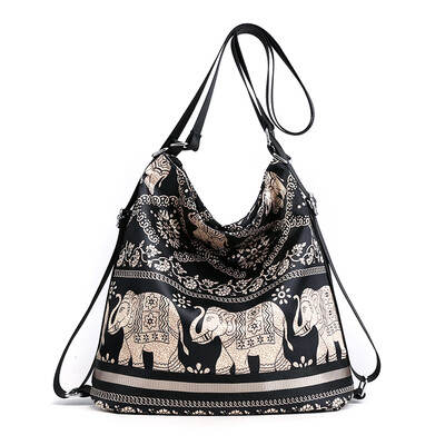 

Multifunctional one-shoulder two-shoulder backpack Nylon Oxford fashion ladys light canvas bag
