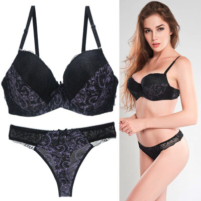 

〖Follure〗Fashion Female Sexy Lace Printed Coloured Bra Elastic Underwear