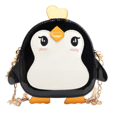 

Penguin Shape Animal Shoulder Clutch Kids Girls Crossbody Leather Mini Bags