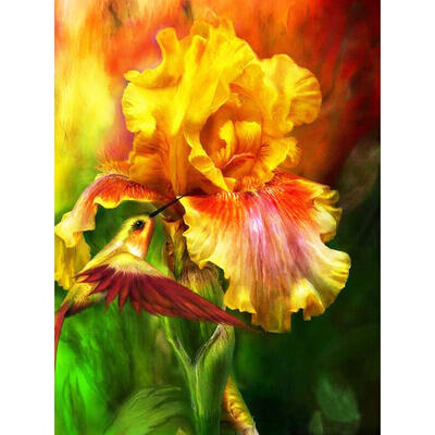 

5D DIY Full Drill Diamond Painting Flower Bird Cross Stitch Embroidery Kit