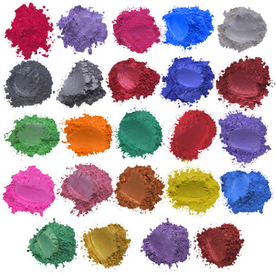 

Siaonvr Epoxide Resin Metallic 24colours x5g Soap Color Set Colour Pigment Powder Mica