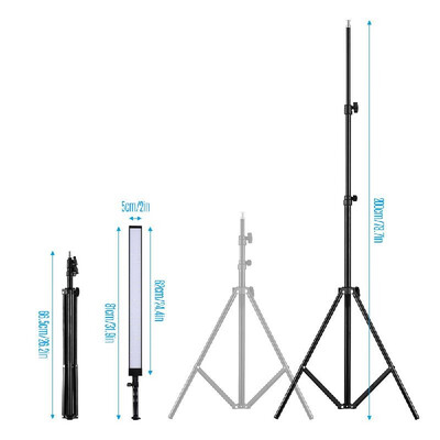 

Andoer 81cm319in Handheld LED Lighting Kit 90Pcs 30W Beads Dimmable Photography LED Video Light Fill-in Light Bar Handheld 5500