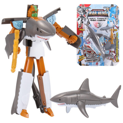 

Tailored Childrens Toy Conversion Robot Shark Ocean Anime Figurine Gift for Christmas