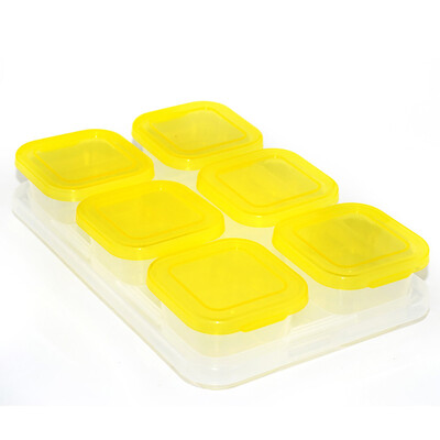 

Toponeto Infant Baby Food Storage Box 60ML with Multiple Colours Cap