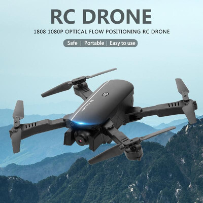 

1808 RC Drone with Camera 1080P Wifi FPV Optical Flow Positioning Gesture Photo Foldable Quadcopter for Beginner