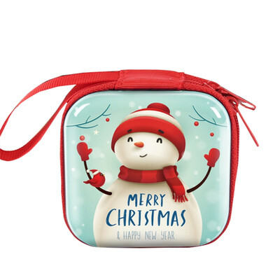 

Creative Design 2020 Christmas Kid Gift Santa Claus Coin Purse For Candy Children Pocket Small Money Wallet Pouch Zip Coin Bag