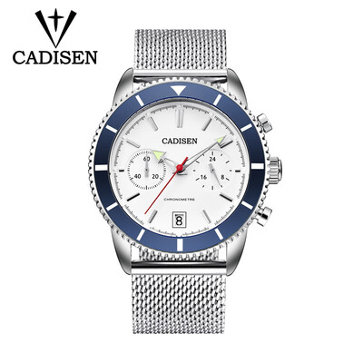 

CADISEN Mens Watch Multifunctional Casual Waterproof Stainless Steel Mesh Belt Watch C90656169