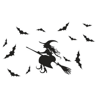 

Greensen Halloween Decorative Wall Sticker Removable Decal for Nursery Children Room Ornaments Wall Decal Halloween Wall Decal