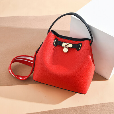 

Bucket Bag Nuchao Large Capacity Korean Version Fairy Small Bag Single Shoulder Bag Broadband ins Slant Bag