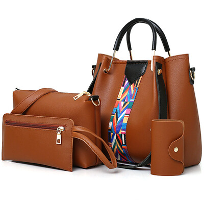 

Bags for Women 2019 Fashion Girls Ribbon Patchwork PU Leather Simple Bag Casual Shoulder Handbags Mobile bolso mujer