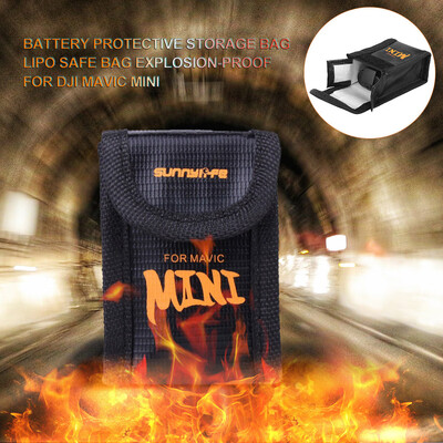 

Gobestart Battery Protective Storage Bag LiPo Safe Bag Explosion-Proof For DJI Mavic Mini